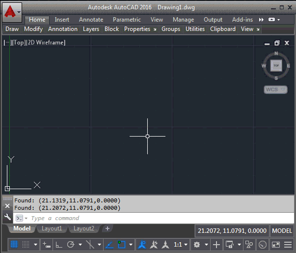 Determining AutoCAD’s status bar coordinates using .NET