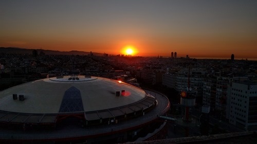 Sunrise after the football Sunrise after the football