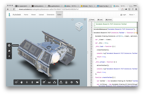 Left-docked toolbar in the Autodesk viewer Left-docked toolbar in the Autodesk viewer