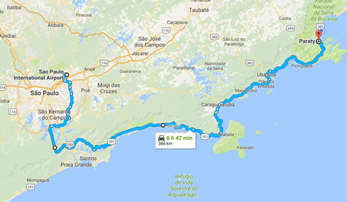 Our route along the Costa Verde Our route along the Costa Verde