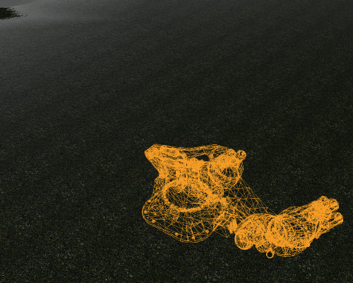 Wireframe robot Wireframe robot