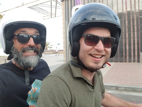 Electric scooters are fast and silent Electric scooters are fast and silent