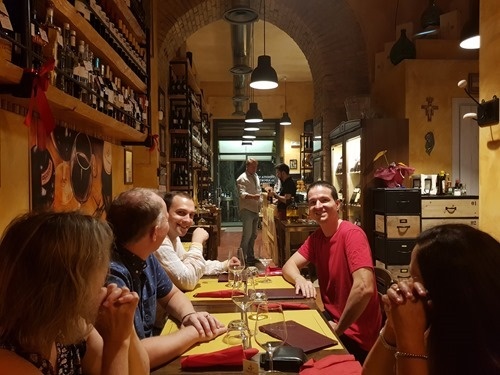 Dinner with members of the Forge team Dinner with members of the Forge team