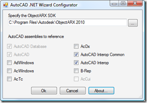AutoCAD 2010 NET Wizards configurated AutoCAD 2010 NET Wizards configurated