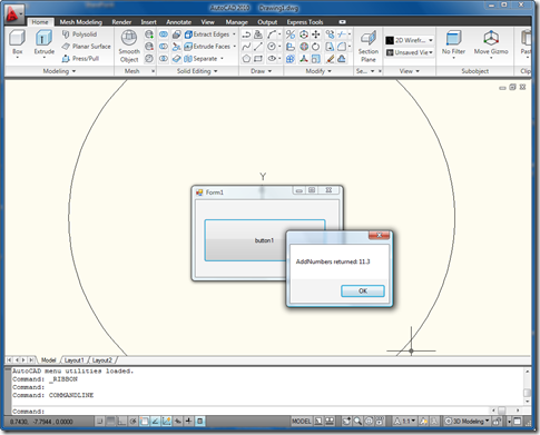 Result of driving AutoCAD via in- and out-of-proc code Result of driving AutoCAD via in- and out-of-proc code