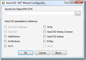 AutoCAD 2010 NET Wizards configurator AutoCAD 2010 NET Wizards configurator