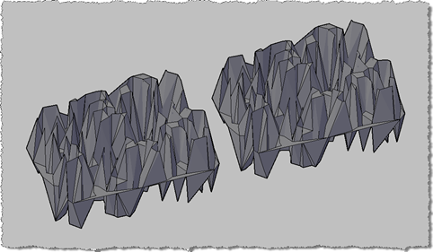Results of PFT and SDT commands in conceptual 3D view Results of PFT and SDT commands in conceptual 3D view