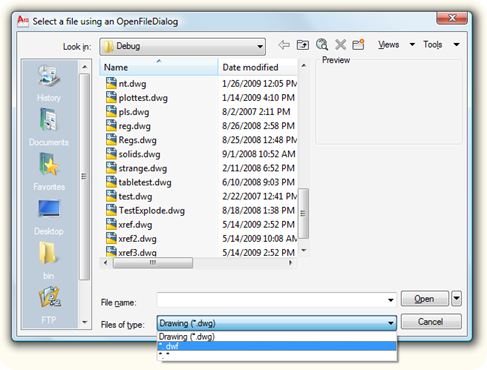 Selecting a file using an OpenFileDialog Selecting a file using an OpenFileDialog