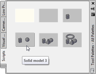 Our QSaveAs-populated tool palette Our QSaveAs-populated tool palette