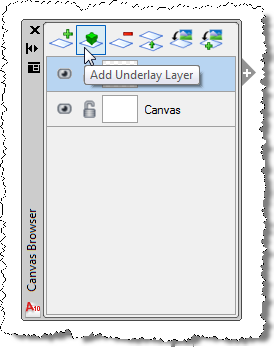 Adding an underlay layer Adding an underlay layer