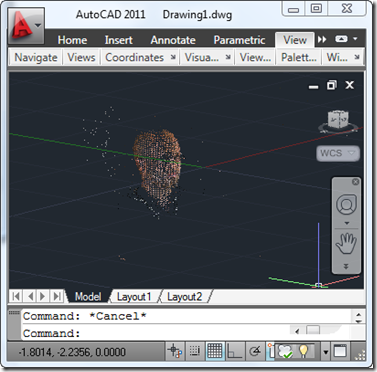Kean's head in AutoCAD Kean's head in AutoCAD