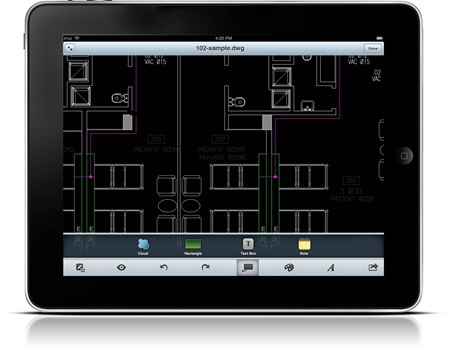 AutoCAD WS on iPad AutoCAD WS on iPad
