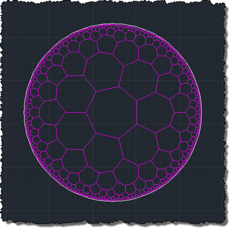 Generating hyperbolic tessellations inside AutoCAD using .NET