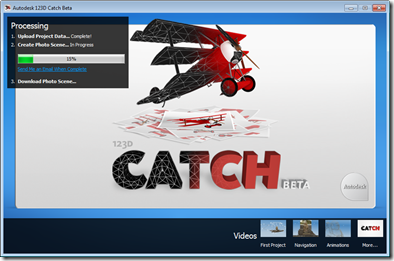 123D Catch on the desktop uploading and processing 123D Catch on the desktop uploading and processing