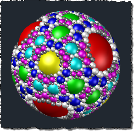 Sphere packing in AutoCAD: creating an Apollonian packing using F# – Part 2
