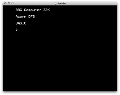 BBC Basic on the BBC Micro via BeebEm BBC Basic on the BBC Micro via BeebEm