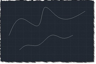 Different looking splines but with the same number of control points Different looking splines but with the same number of control points