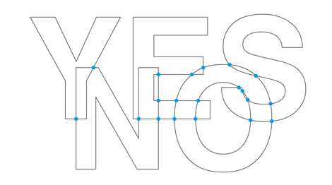 Intersecting paths courtesy of Paper.js Intersecting paths courtesy of Paper.js