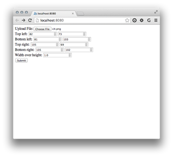 Creating a web-service to de-skew images using Google App Engine