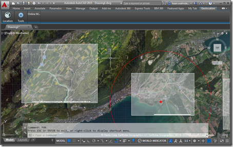 Embedding a map image in an AutoCAD drawing using .NET