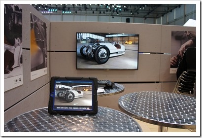 The configurator at the Morgan stand The configurator at the Morgan stand