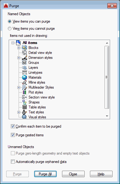 Preventing AutoCAD objects from being purged using .NET – Part 2