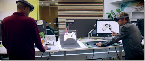 Jean-Luc Corenthin and Mark Sagan demoing Fusion 360 and HoloLens Jean-Luc Corenthin and Mark Sagan demoing Fusion 360 and HoloLens