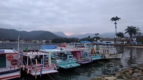 Boats at Paraty port Boats at Paraty port