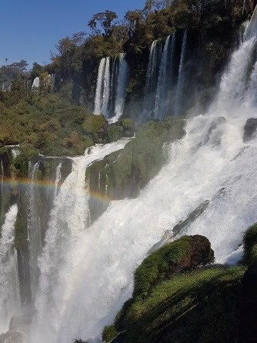 A rainbow over the falls A rainbow over the falls