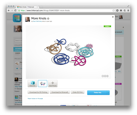 Algorithmic objects in Tinkercad Algorithmic objects in Tinkercad