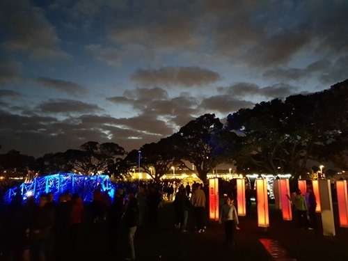 A nice sky over the festival of lights A nice sky over the festival of lights