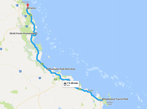 The last stretch up to Cairns The last stretch up to Cairns
