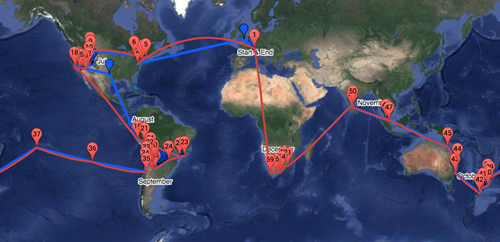 Displaying a round-the-world itinerary with Google Maps – Part 6