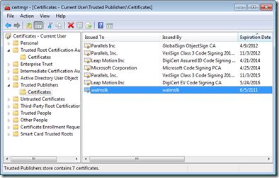 Trusted publishers in the Windows Certificate Store Trusted publishers in the Windows Certificate Store