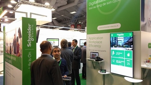 My mini-pod on the Schneider Electric stand My mini-pod on the Schneider Electric stand