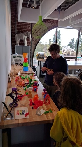 In the Gallery's Maker area In the Gallery's Maker area