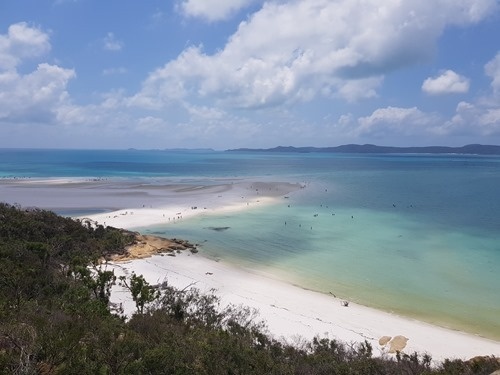 Whitehaven Beach from above Whitehaven Beach from above