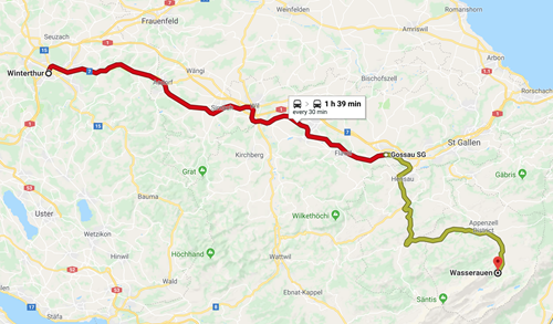 Day 8 - Winterthur to Wasserauen Day 8 - Winterthur to Wasserauen