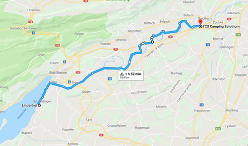 Day 2 - Sutz-Lattrigen to Solothurn Day 2 - Sutz-Lattrigen to Solothurn