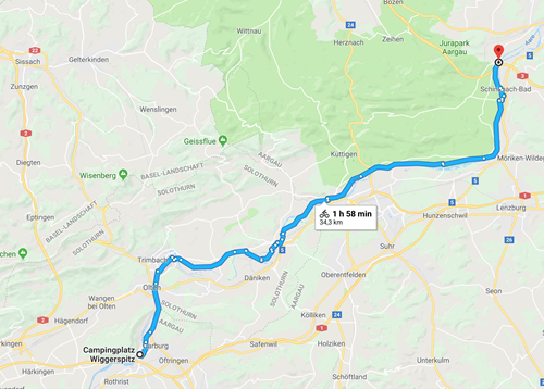 Day 5 - Aarburg to Villnachern Day 5 - Aarburg to Villnachern