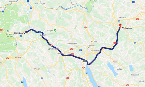 Day 6 - Brugg to Winterthur Day 6 - Brugg to Winterthur