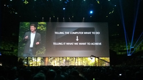 Jeff talks generative during the AU2014 keynote Jeff talks generative during the AU2014 keynote