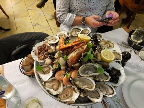 Quite a plate of seafood Quite a plate of seafood