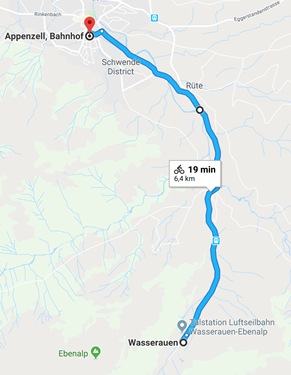 Day 9 - Wasserauen to Appenzell Day 9 - Wasserauen to Appenzell