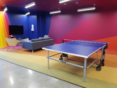 Games area with daylight analysis results Games area with daylight analysis results