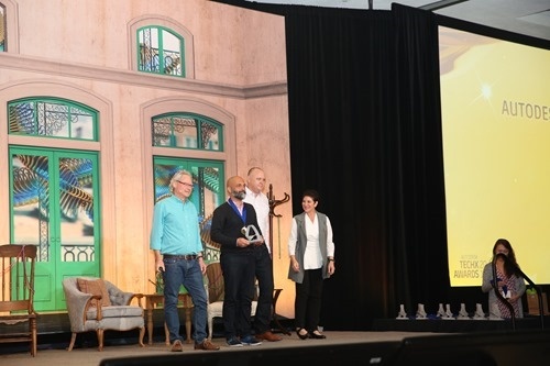 Receiving the Autodesk Ambassador Award Receiving the Autodesk Ambassador Award