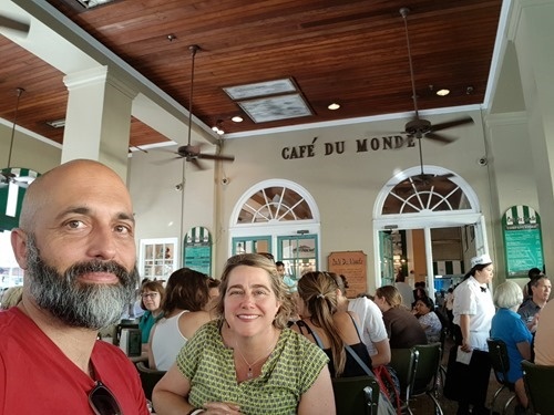 Coffee with Elise at Café du Monde Coffee with Elise at Café du Monde