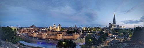 View from the citizenM over the Tower of London View from the citizenM over the Tower of London