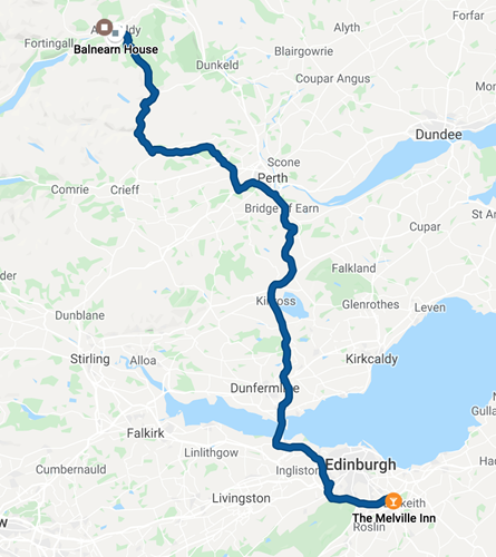 Aberfeldy back to Edinburgh Aberfeldy back to Edinburgh