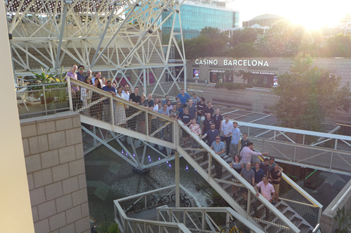 Photo at the team dinner Photo at the team dinner